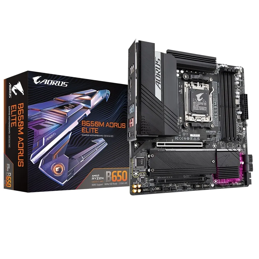 Материнська плата Gigabyte B650M Aorus Elite Socket AM5 - зображення 1