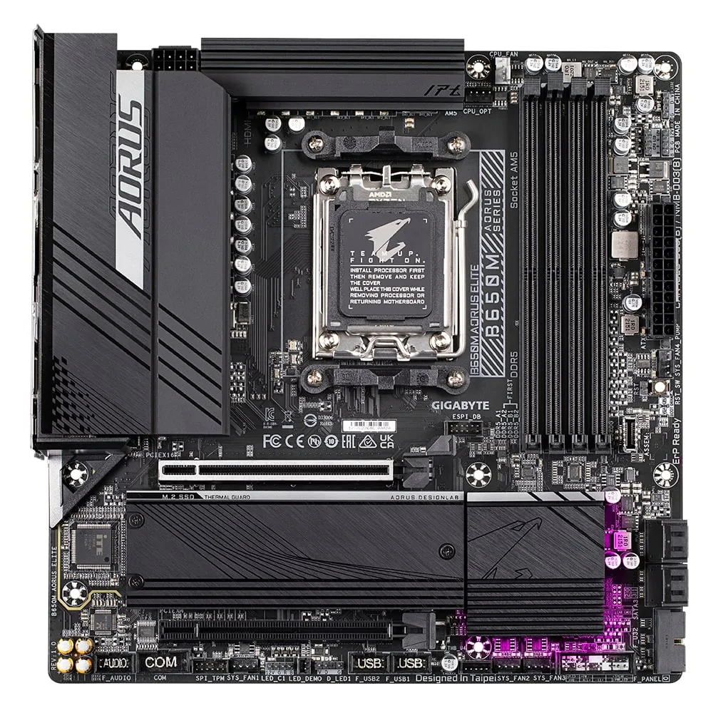 Материнська плата Gigabyte B650M Aorus Elite Socket AM5 - мініатюра 2