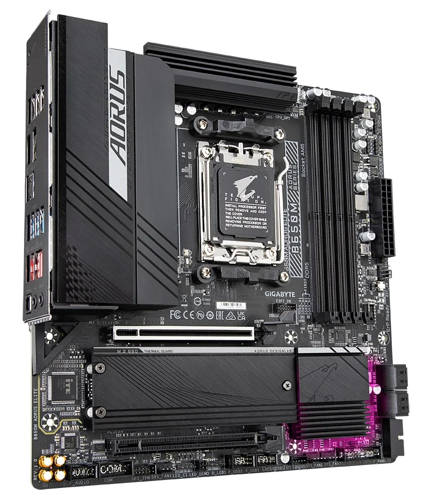 Материнська плата Gigabyte B650M Aorus Elite Socket AM5 - мініатюра 3