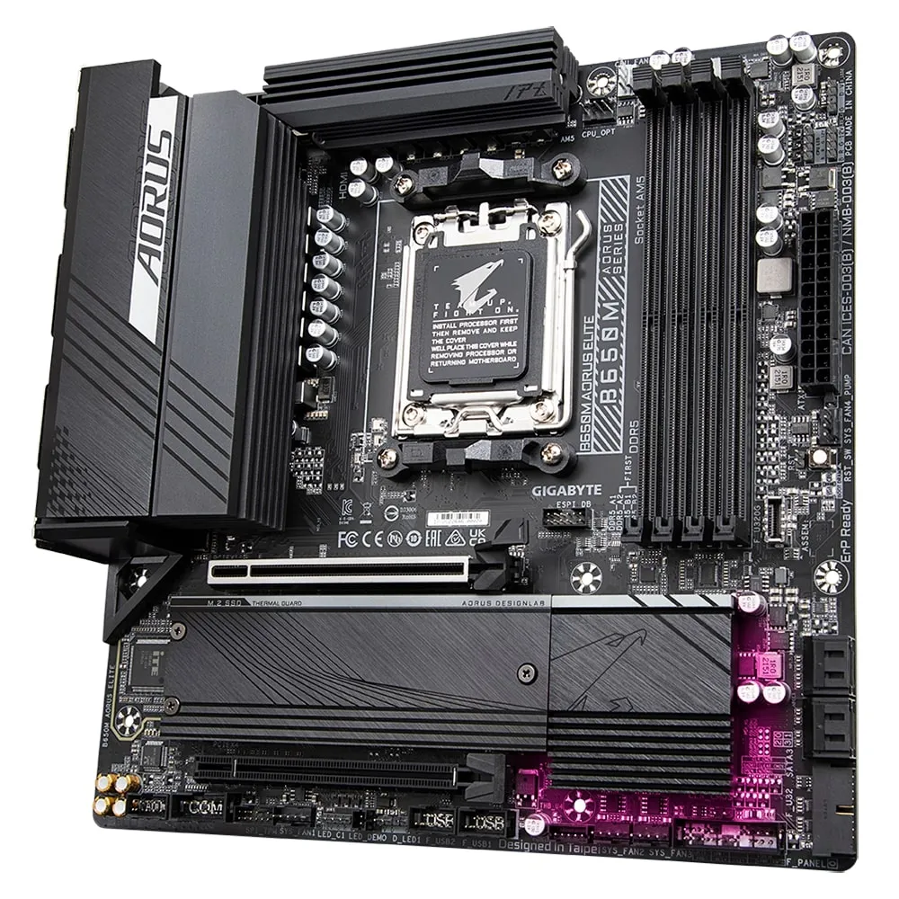 Материнська плата Gigabyte B650M Aorus Elite Socket AM5 - мініатюра 4