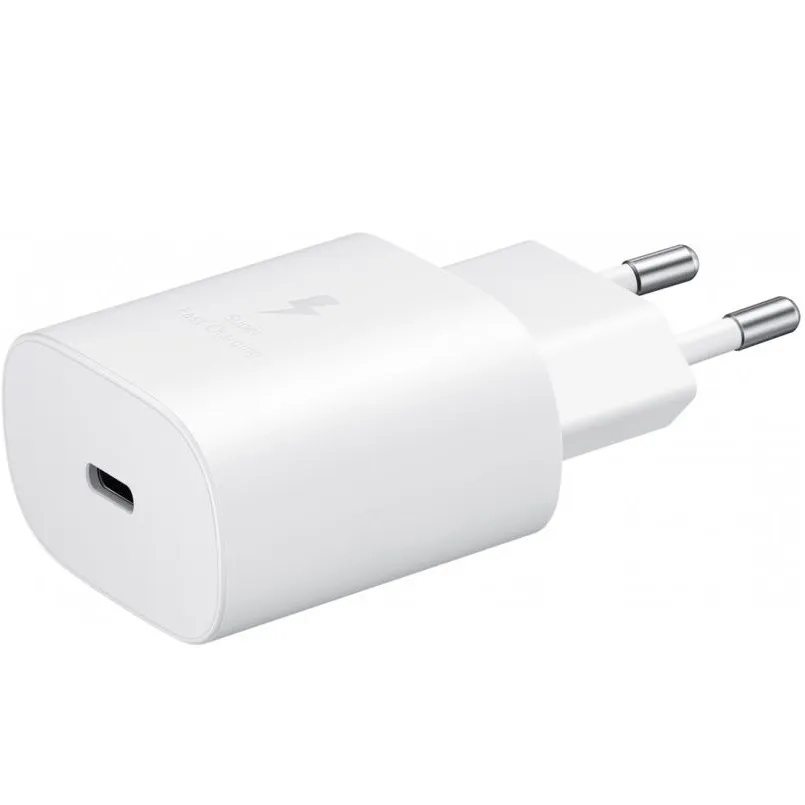 Мережевий зарядний пристрій Samsung EP-TA800 25W Type-C White (EP-TA800NWE) OEM - зображення 1