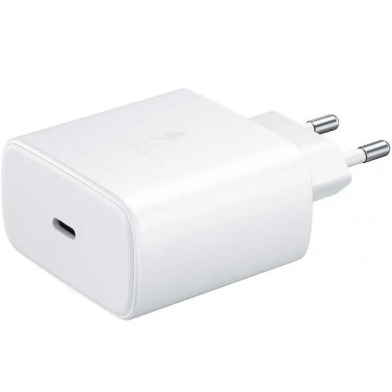 Мережевий зарядний пристрій Samsung EP-TA845 45W Type-C White (EP-TA845NWE) OEM - зображення 1
