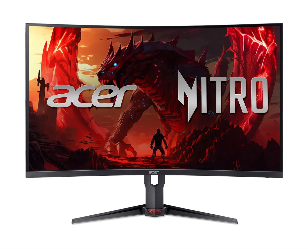 Монітор Acer 31.5" XZ323QUZ1bmiiprx (UM.HX3EE.105) VA Black 280Hz - мініатюра 2