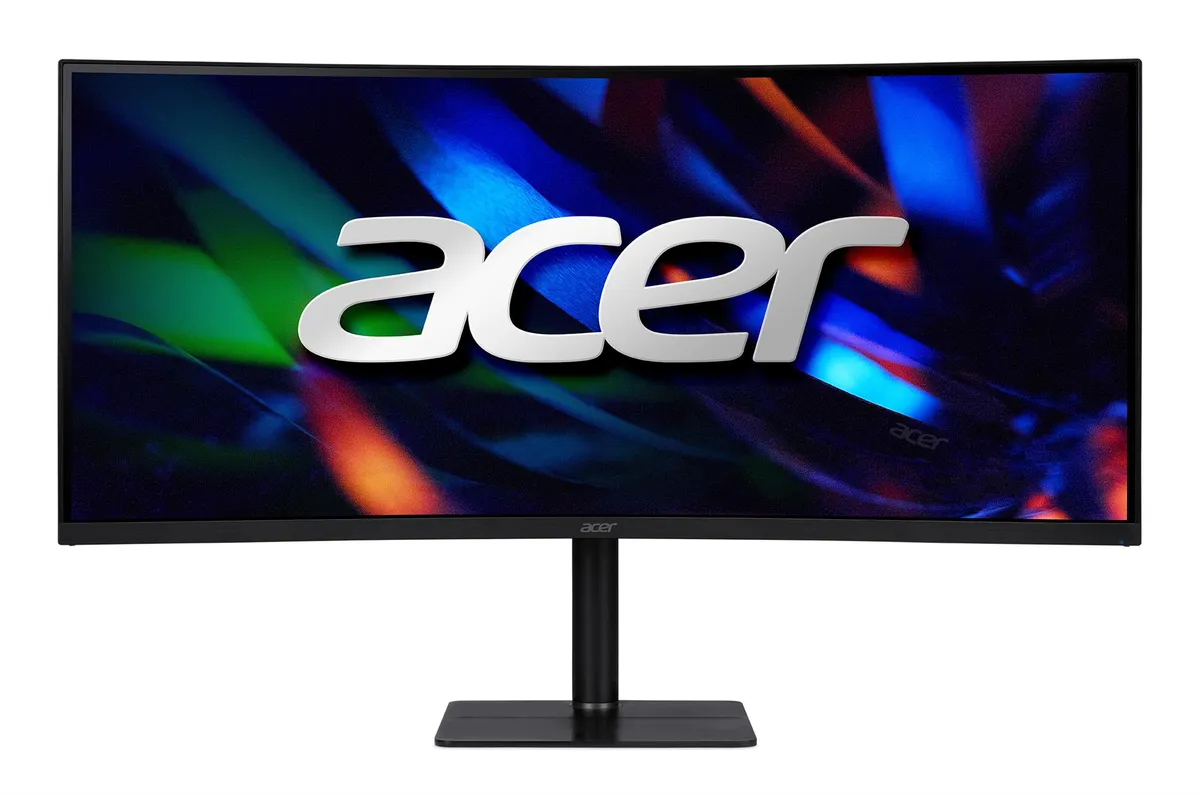 Монiтор Acer 34" CZ342CURJ0bmiphuzx (UM.CC2EE.001) VA Black 120Hz - зображення 1
