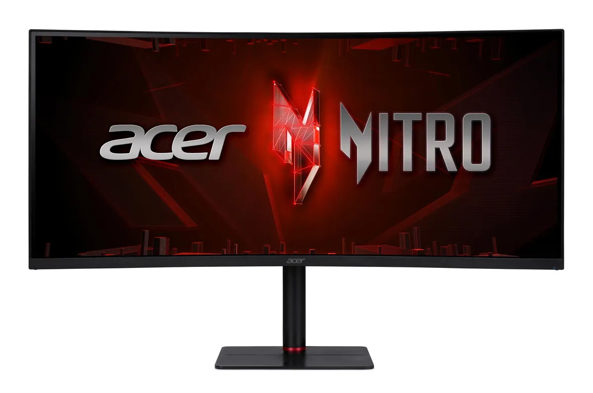 Монiтор Acer 34" Nitro XV345CURX0bmiipphx (UM.CX5EE.001) VA Black 200Hz - зображення 1