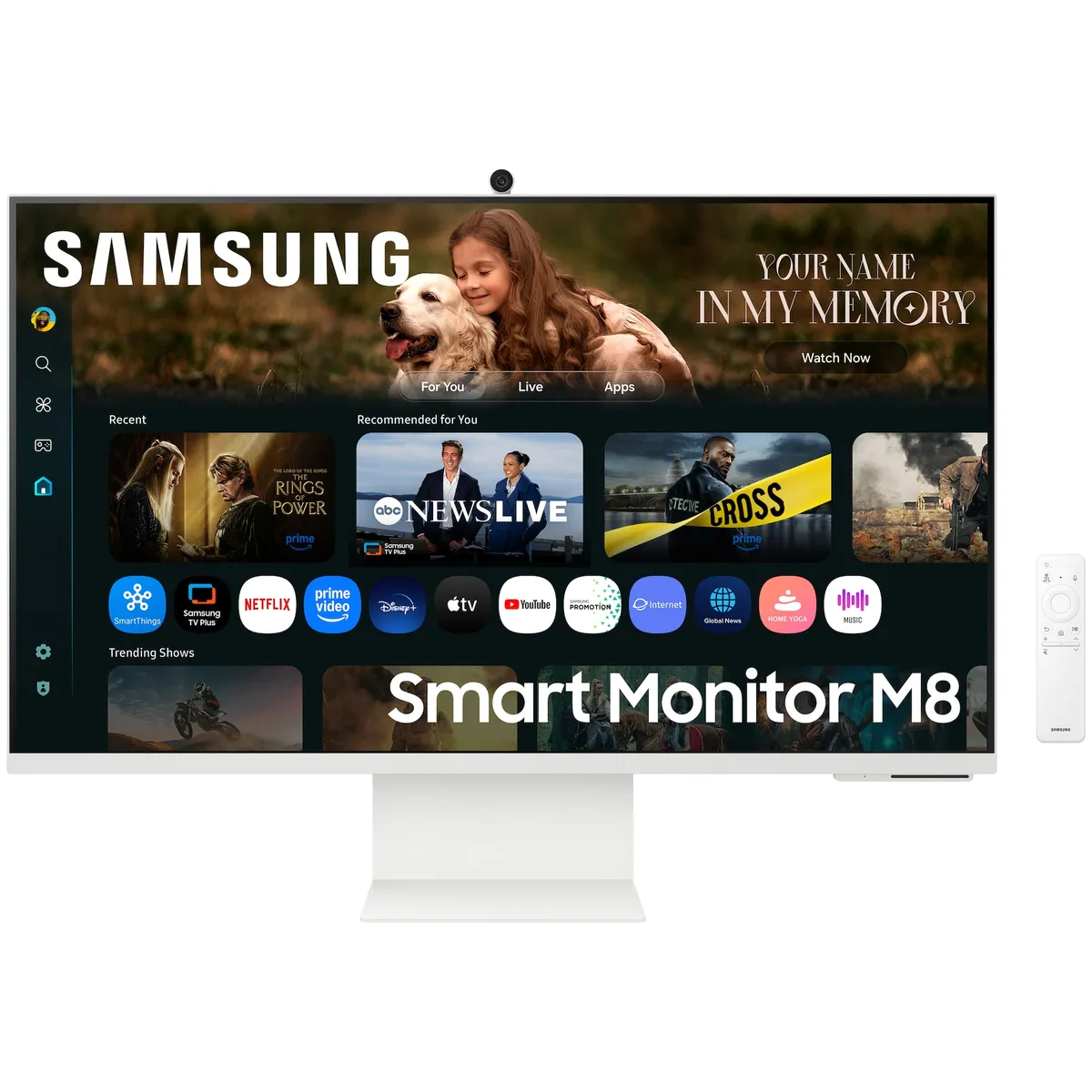 Монітор Samsung 32" Smart M8 (LS32FM803UIXUA) VA White - зображення 1