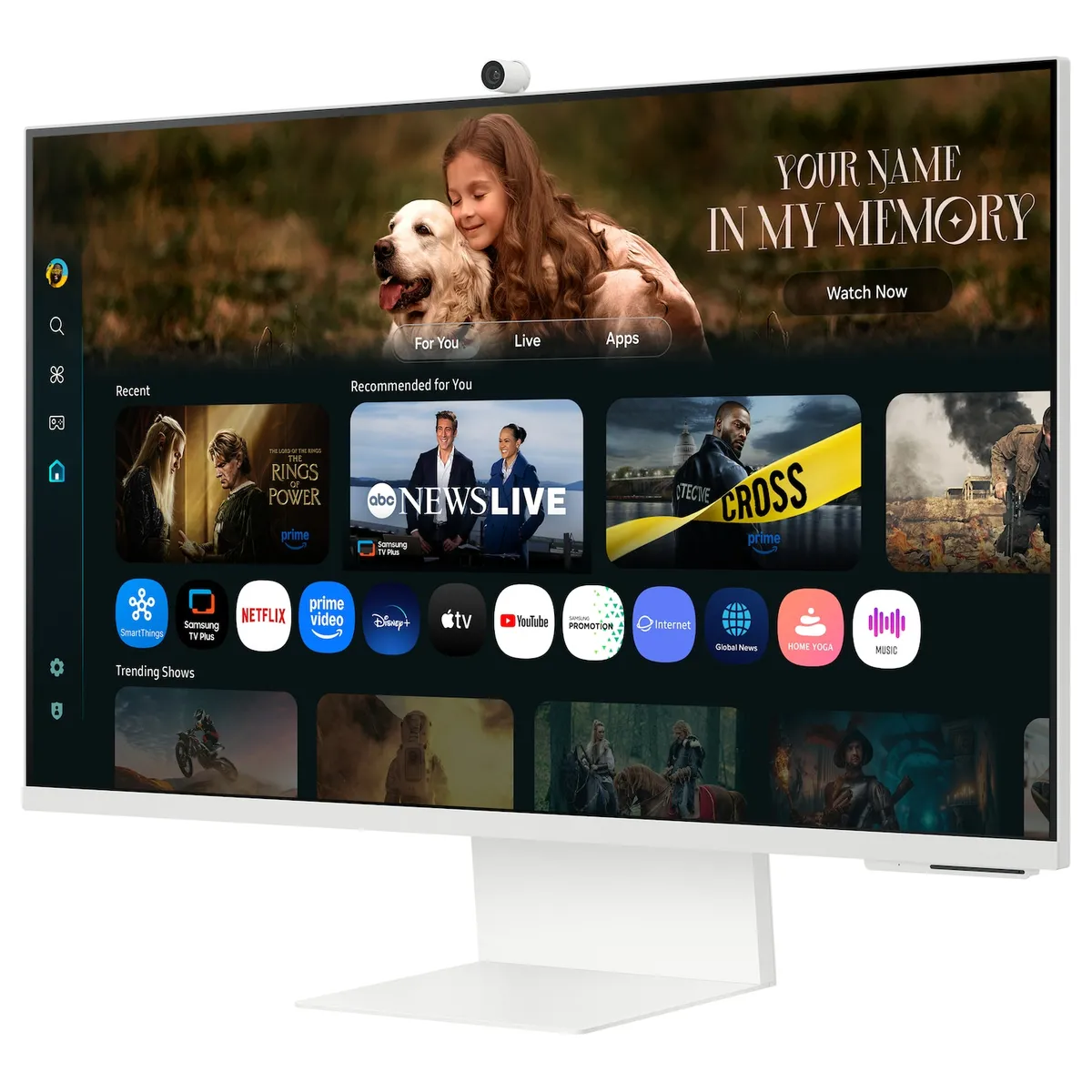 Монітор Samsung 32" Smart M8 (LS32FM803UIXUA) VA White - мініатюра 15