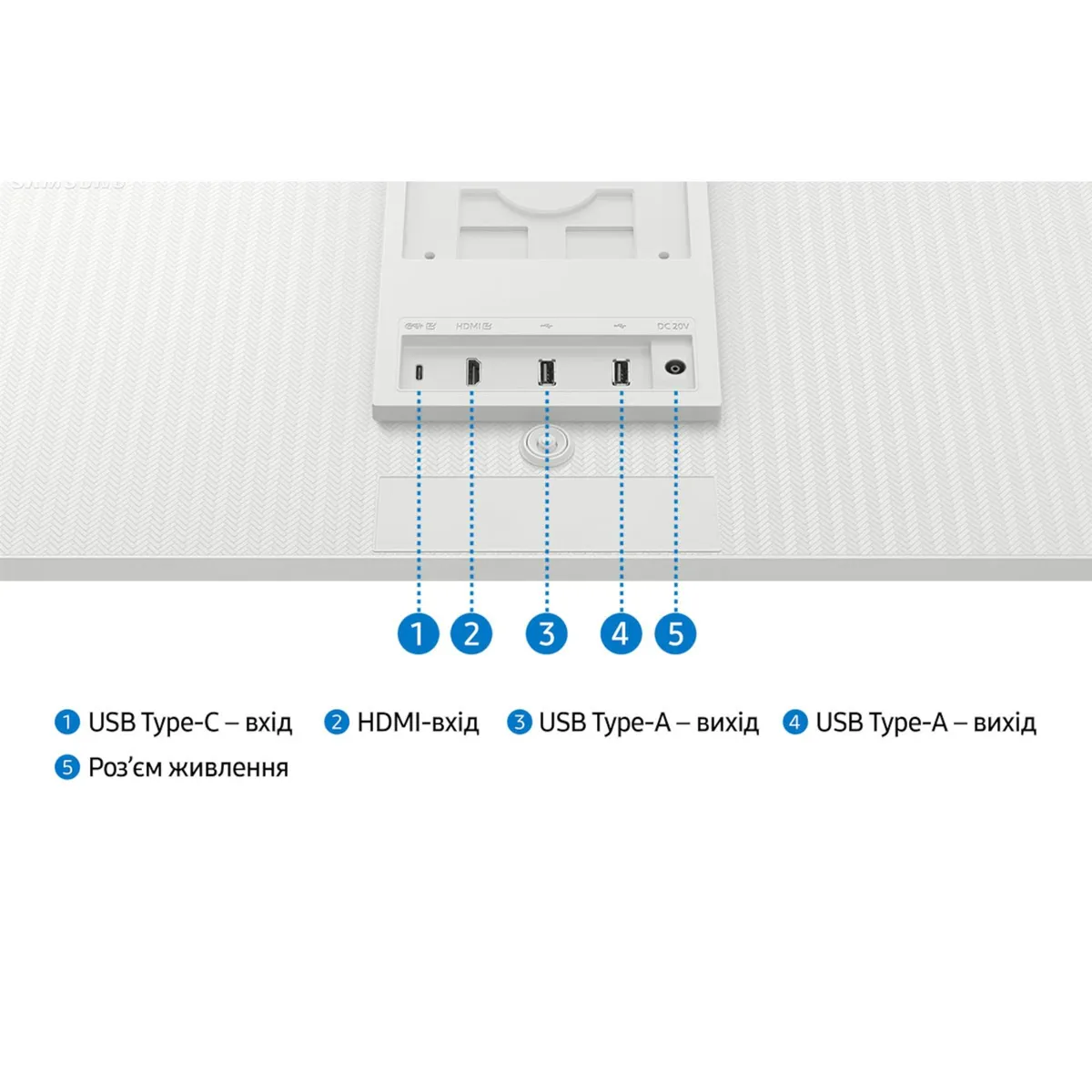 Монітор Samsung 32" Smart M8 (LS32FM803UIXUA) VA White - мініатюра 2