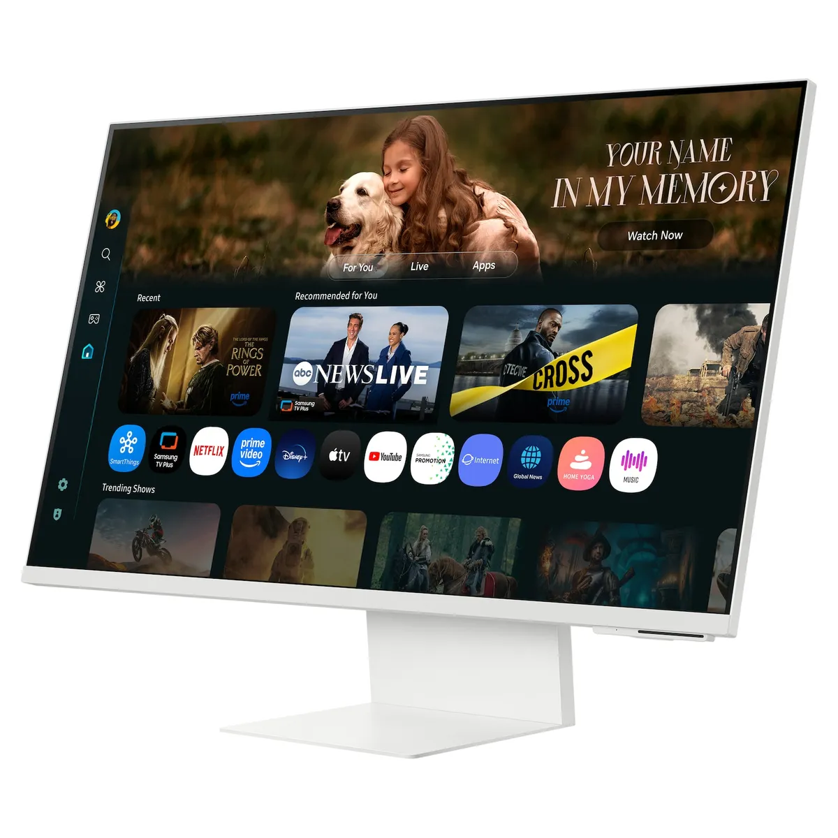 Монітор Samsung 32" Smart M8 (LS32FM803UIXUA) VA White - мініатюра 7