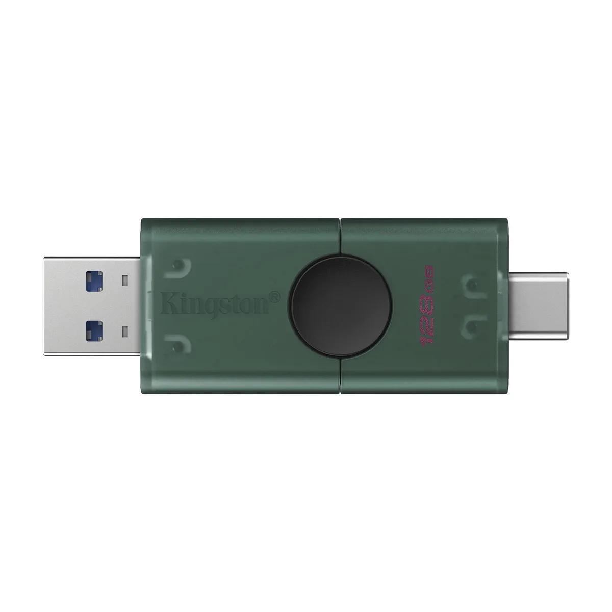 Флеш-накопичувач USB3.2 128GB Type-C Kingston DataTraveler Duo Green (DTDEG2/128GB) - мініатюра 2