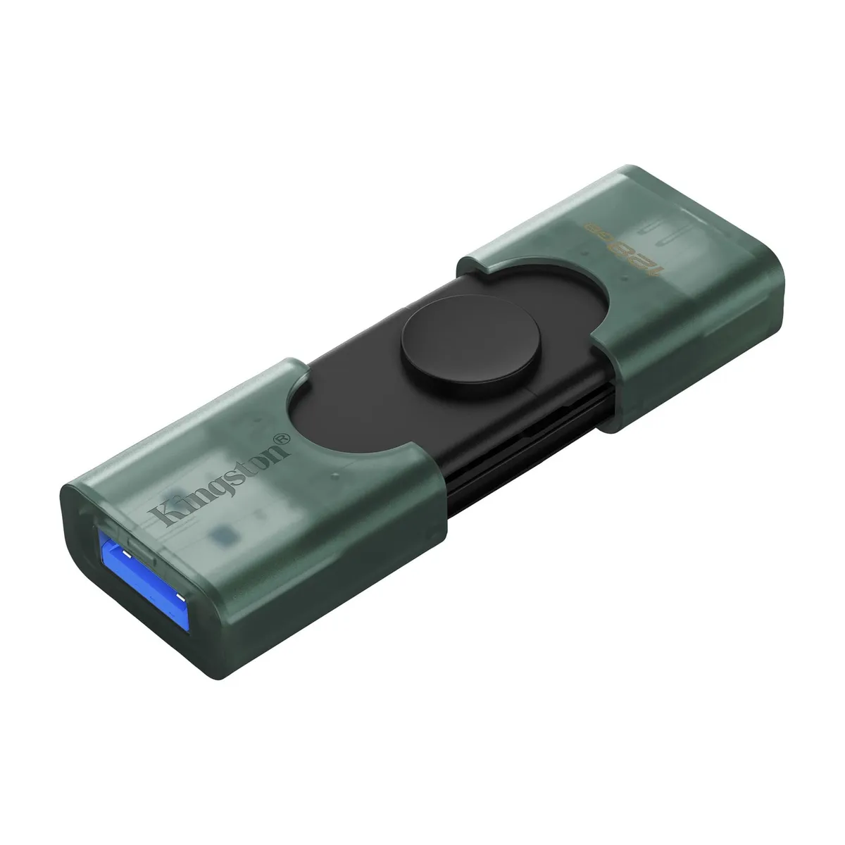 Флеш-накопичувач USB3.2 128GB Type-C Kingston DataTraveler Duo Green (DTDEG2/128GB) - мініатюра 3