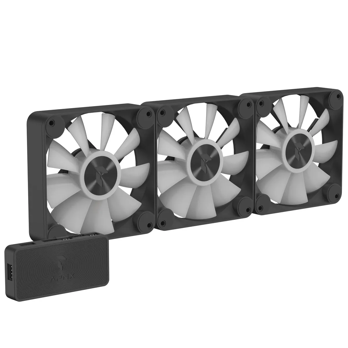 Вентилятор APNX FP1-120 ARGB Black - 3 Pack (APF3-PF11257.11) - мініатюра 9
