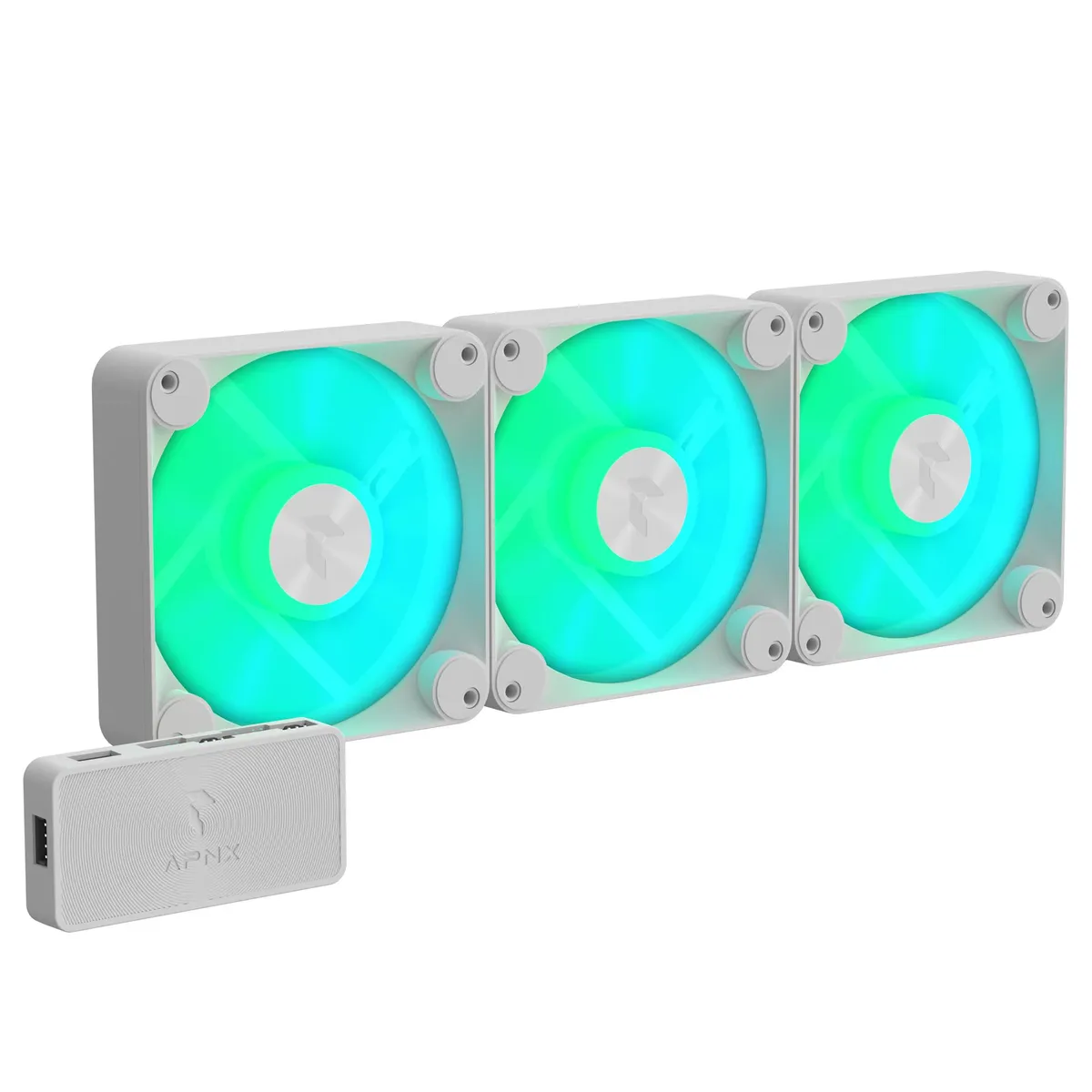 Вентилятор APNX FP1-120 ARGB White - 3 Pack (APF3-PF11257.21) - зображення 1