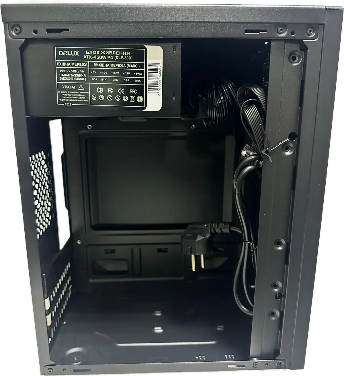 Корпус Delux MK 350 Black 450W 12Fan - мініатюра 5