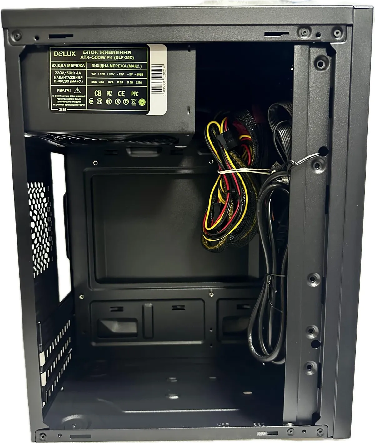 Корпус Delux MK 350 Black 500W 12Fan - мініатюра 5