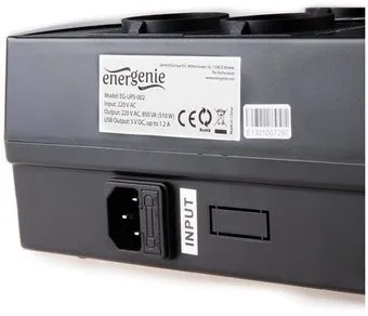Джерело безперебійного живлення EnerGenie EG-UPS-002 850VA - мініатюра 3