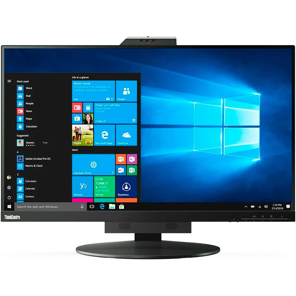 Монітор Lenovo 27" ThinkCentre Tiny-In-One (11JHRAR1EU) IPS Black - зображення 1