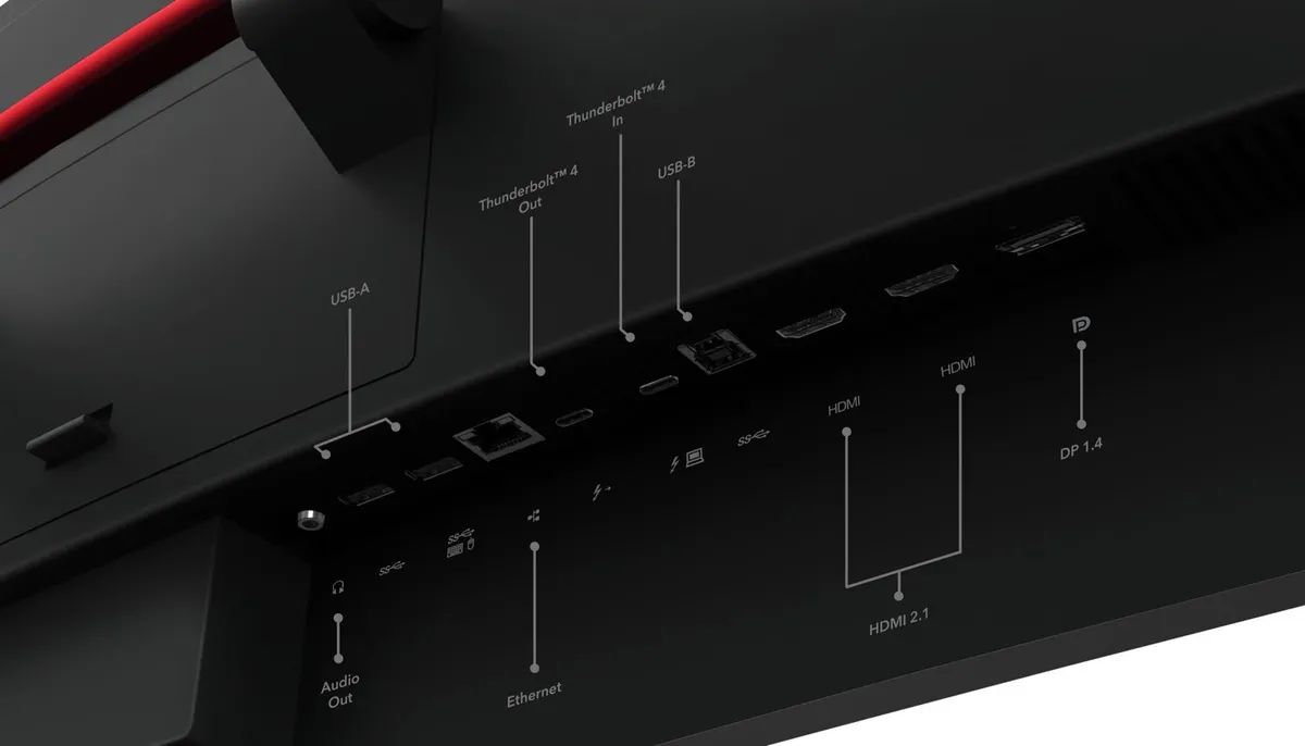 Монiтор Lenovo 49" P49w-30 (63DBRAT1UA) IPS Black - мініатюра 6