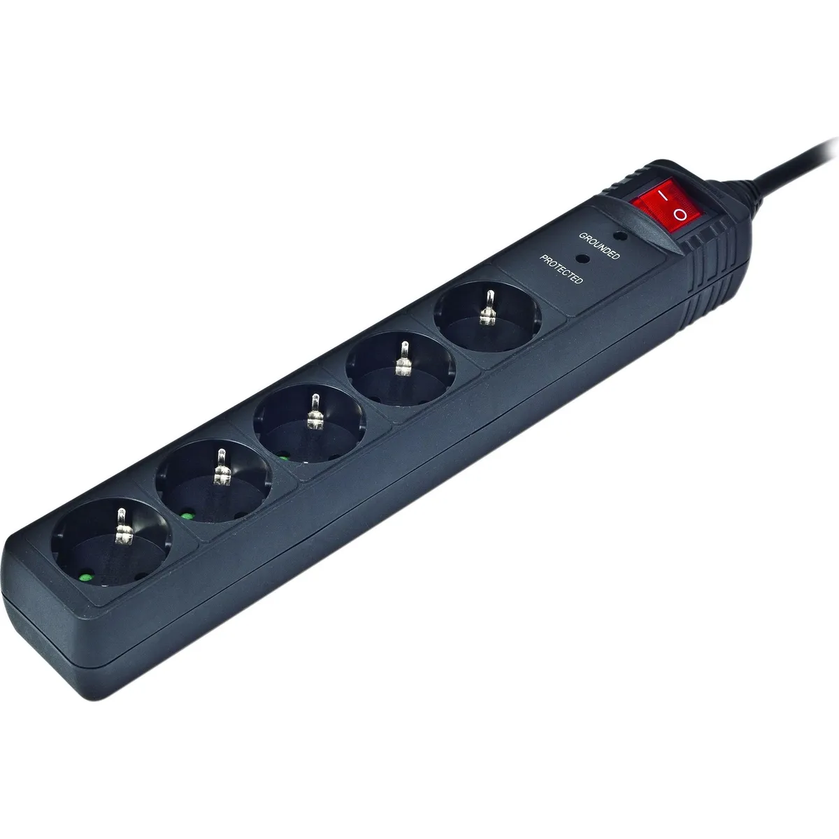 Мережевий фільтр EnerGenie SPG5-C-15 5 розеток, 4,5 м, Black - мініатюра 2