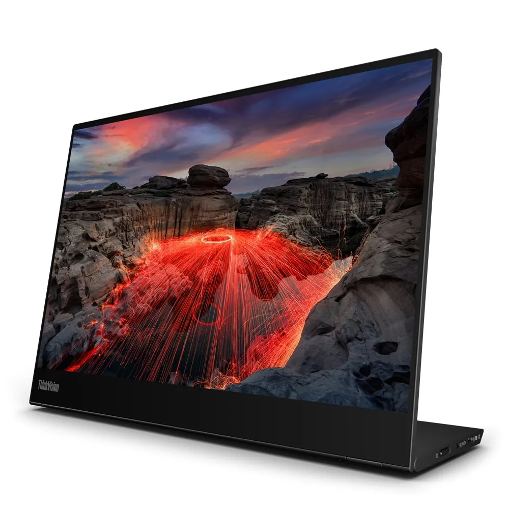Монiтор Lenovo ThinkVision 14" M14t Gen2 (63FDUAT6WL) IPS Black - мініатюра 3
