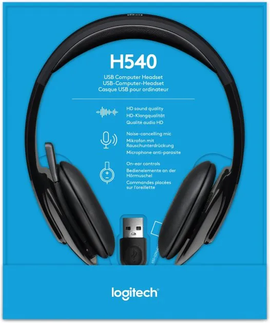 Гарнітура Logitech H540 USB (981-000480) - мініатюра 9