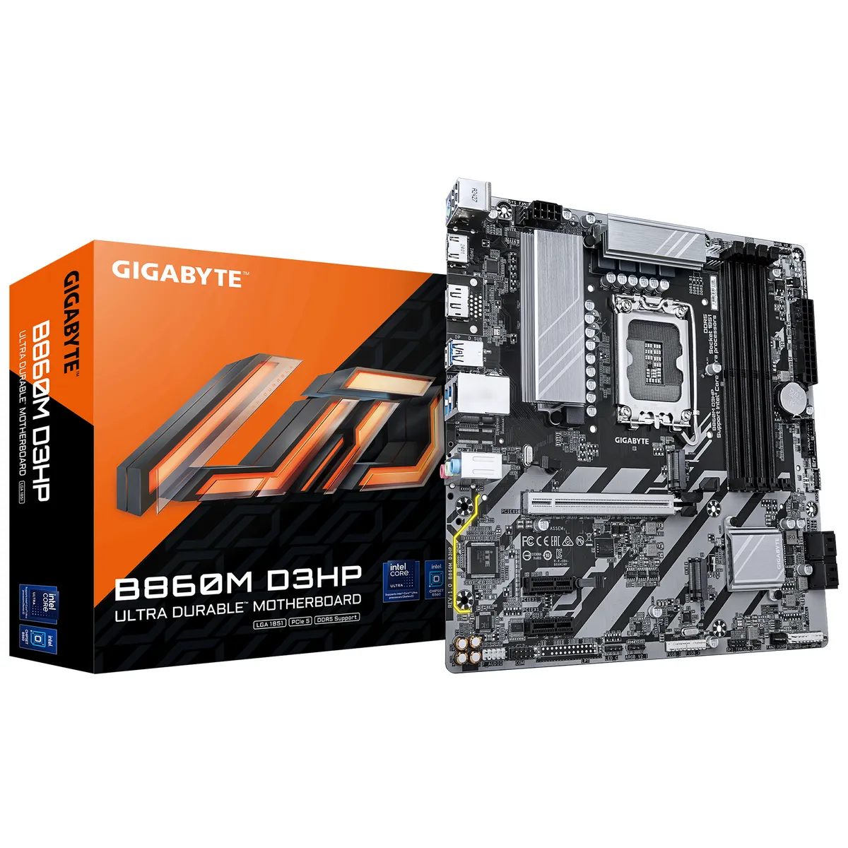 Материнська плата Gigabyte B860M D3HP Socket 1851 - зображення 1