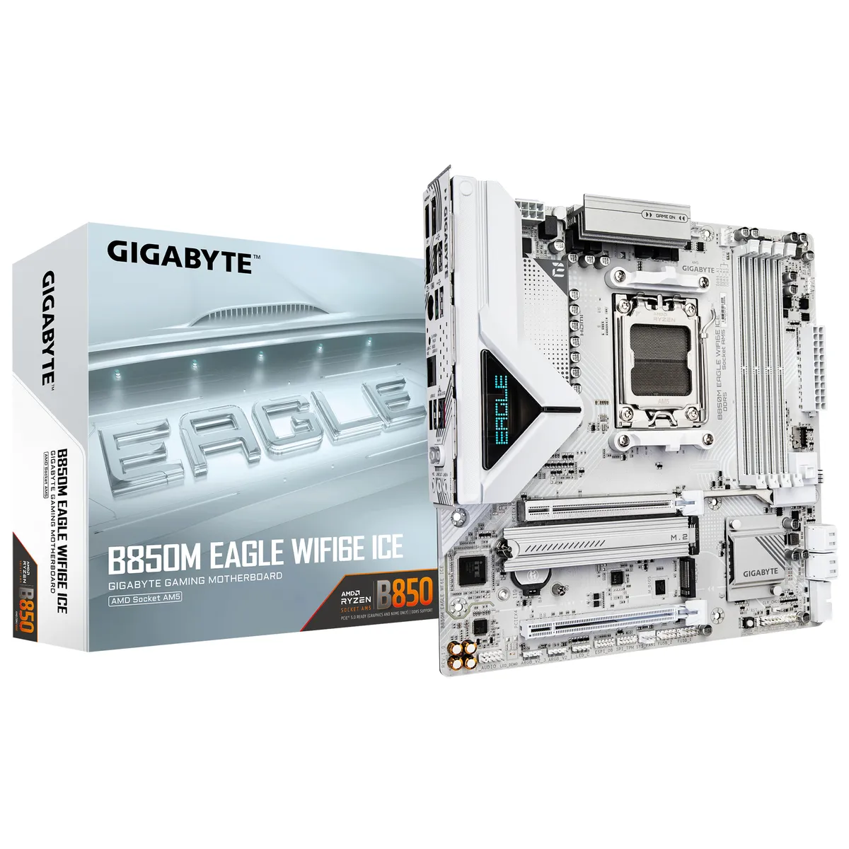 Материнська плата Gigabyte B850M Eagle WiFi6E Ice Socket AM5 - зображення 1