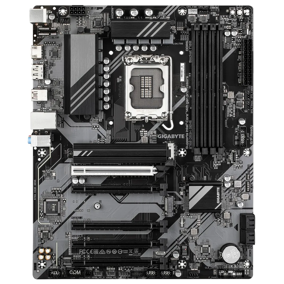 Материнська плата Gigabyte B760 DS3H Gen5 Socket 1700 - мініатюра 2