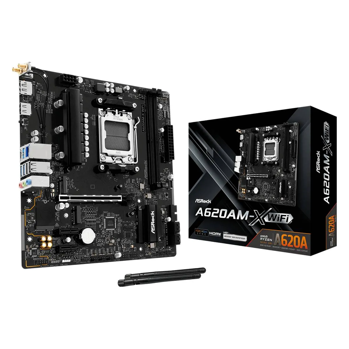 Материнська плата ASRock A620AM-X WiFi Socket AM5 - зображення 1