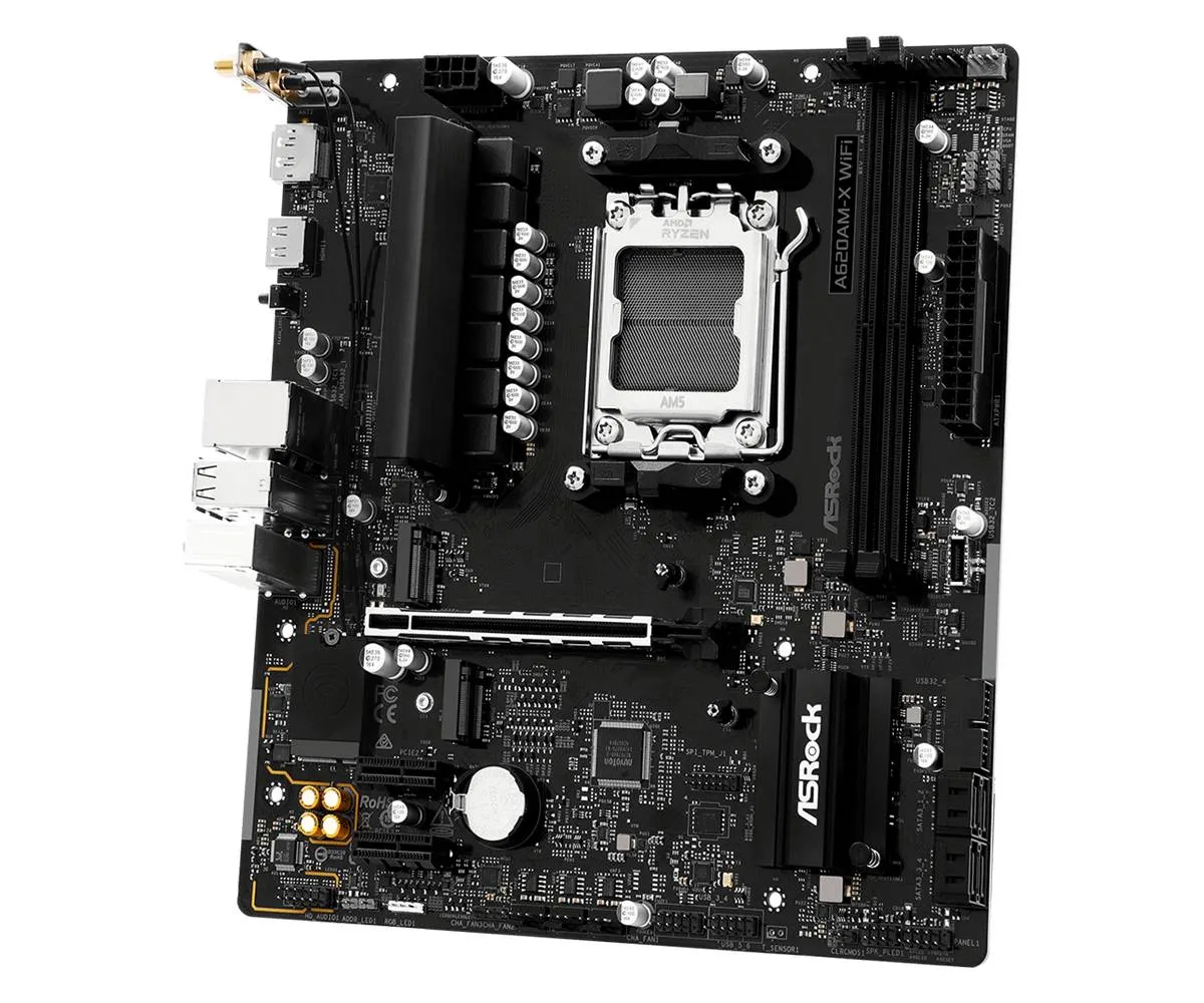 Материнська плата ASRock A620AM-X WiFi Socket AM5 - мініатюра 4