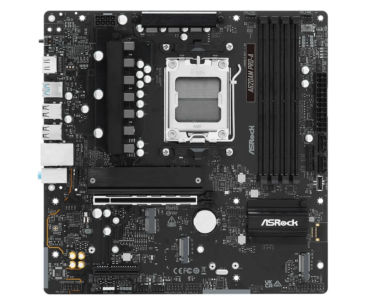Материнська плата ASRock A620AM Pro-A Socket AM5 - мініатюра 2