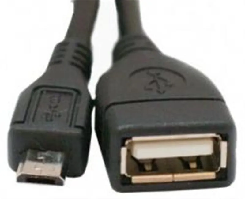 Кабель Atcom USB - micro USB V 2.0 (F/M), 0.8 м, чорний (16028) - мініатюра 2