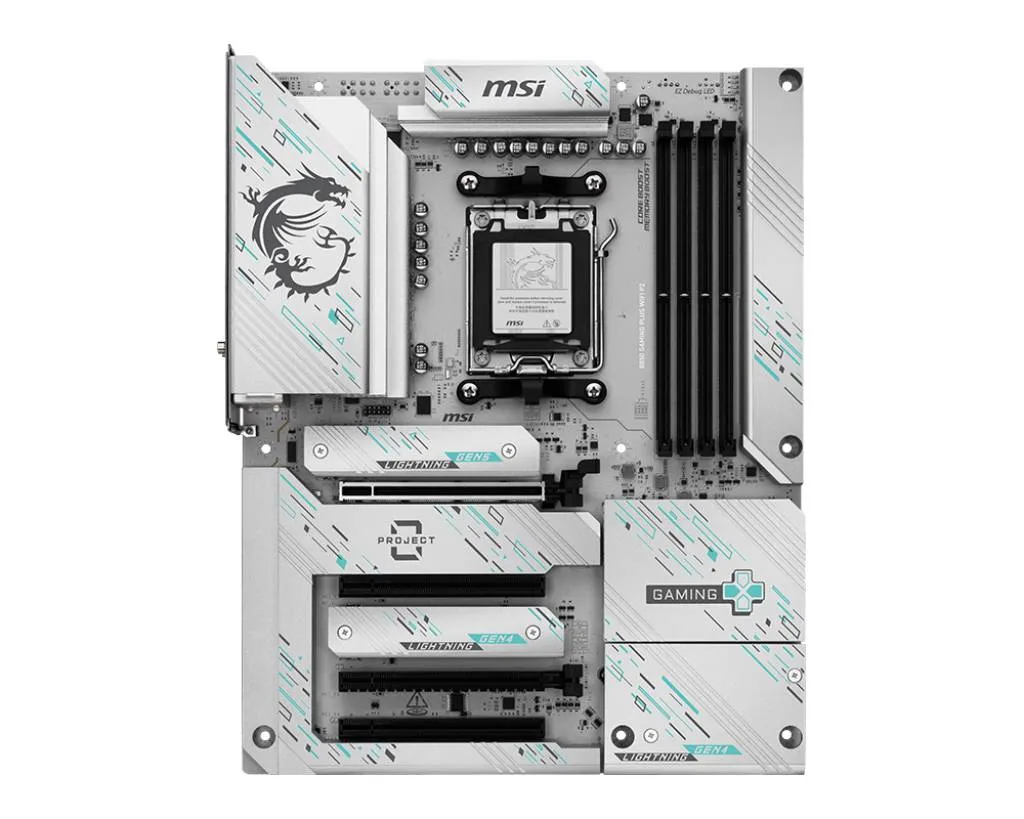Материнська плата MSI B850 Gaming Plus WiFi PZ Socket AM5 - мініатюра 2