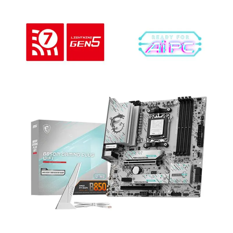 Материнська плата MSI B850M  Gaming Plus WiFi Socket AM5 - мініатюра 6
