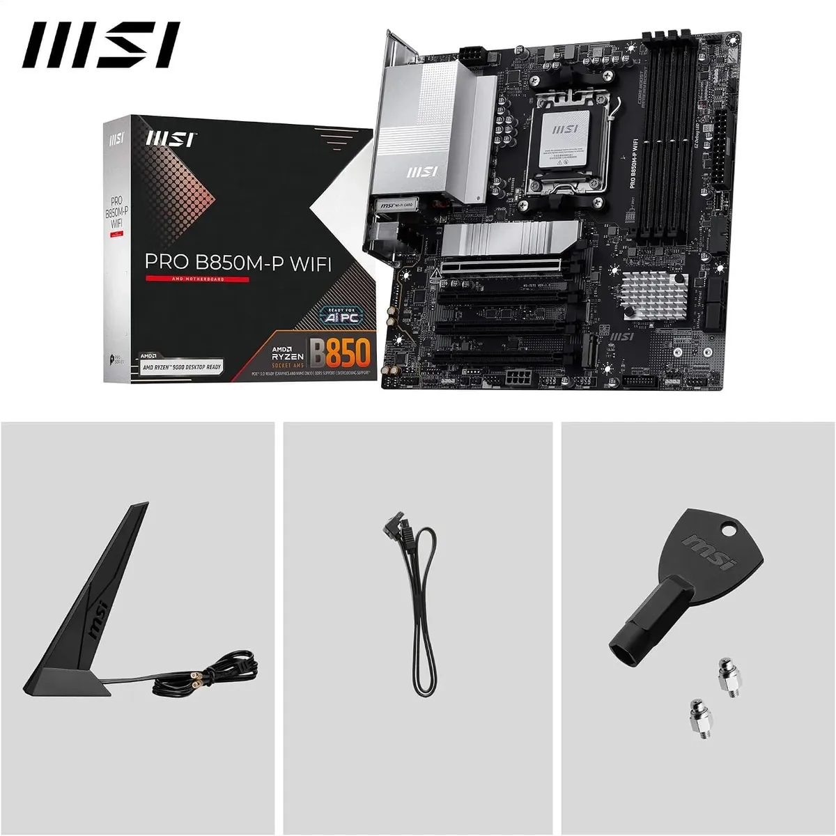 Материнська плата MSI Pro B850M-P WiFi Socket AM5 - мініатюра 14