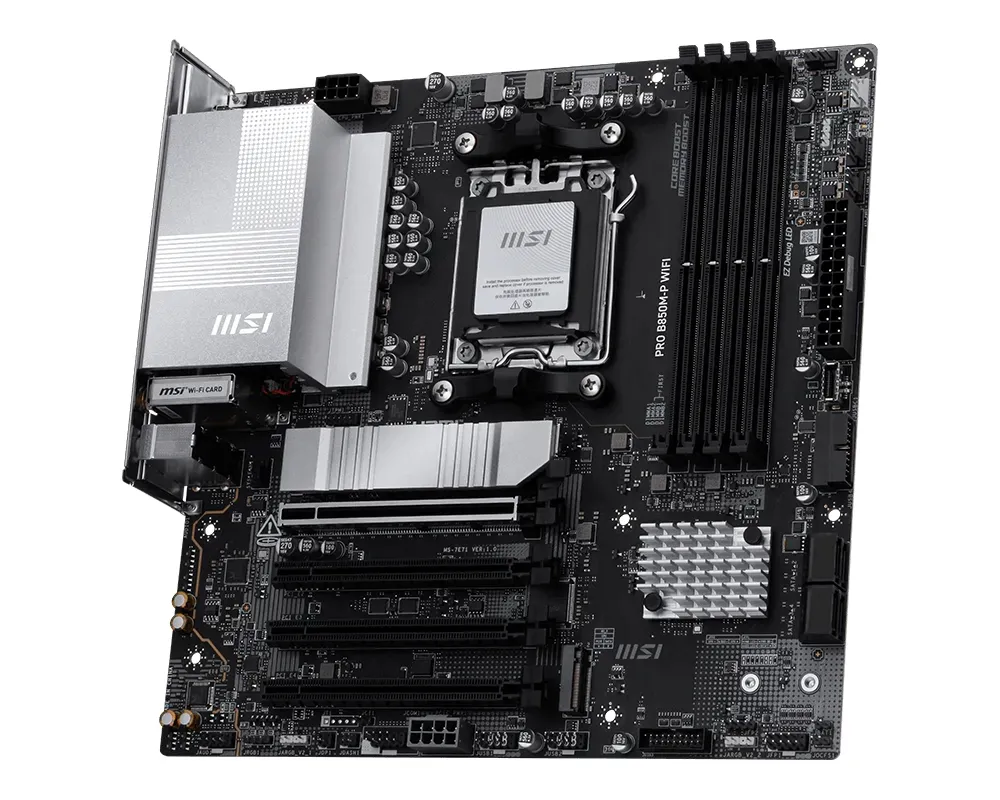 Материнська плата MSI Pro B850M-P WiFi Socket AM5 - мініатюра 9