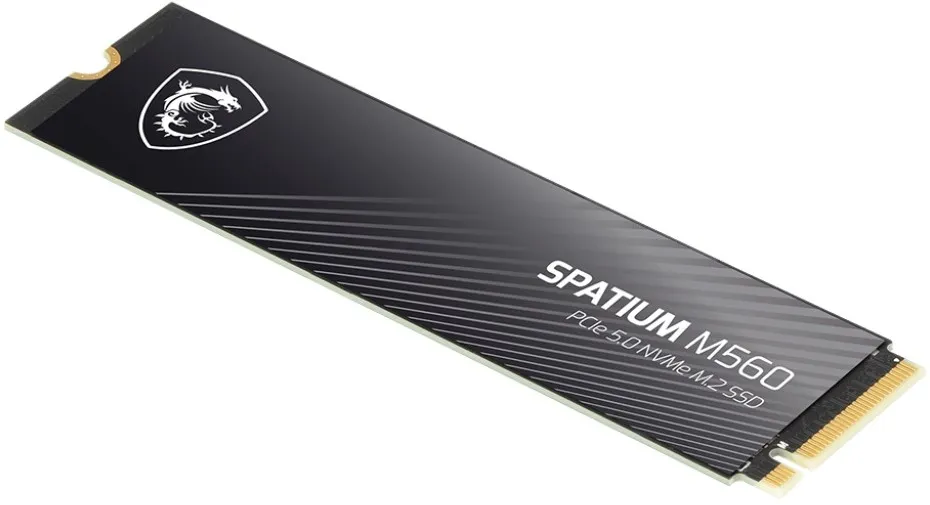 Накопичувач SSD 1TB MSI Spatium M560 M.2 2280 PCIe 5.0 x4 NVMe 3D NAND (S78-440L0F0-P83) - мініатюра 2