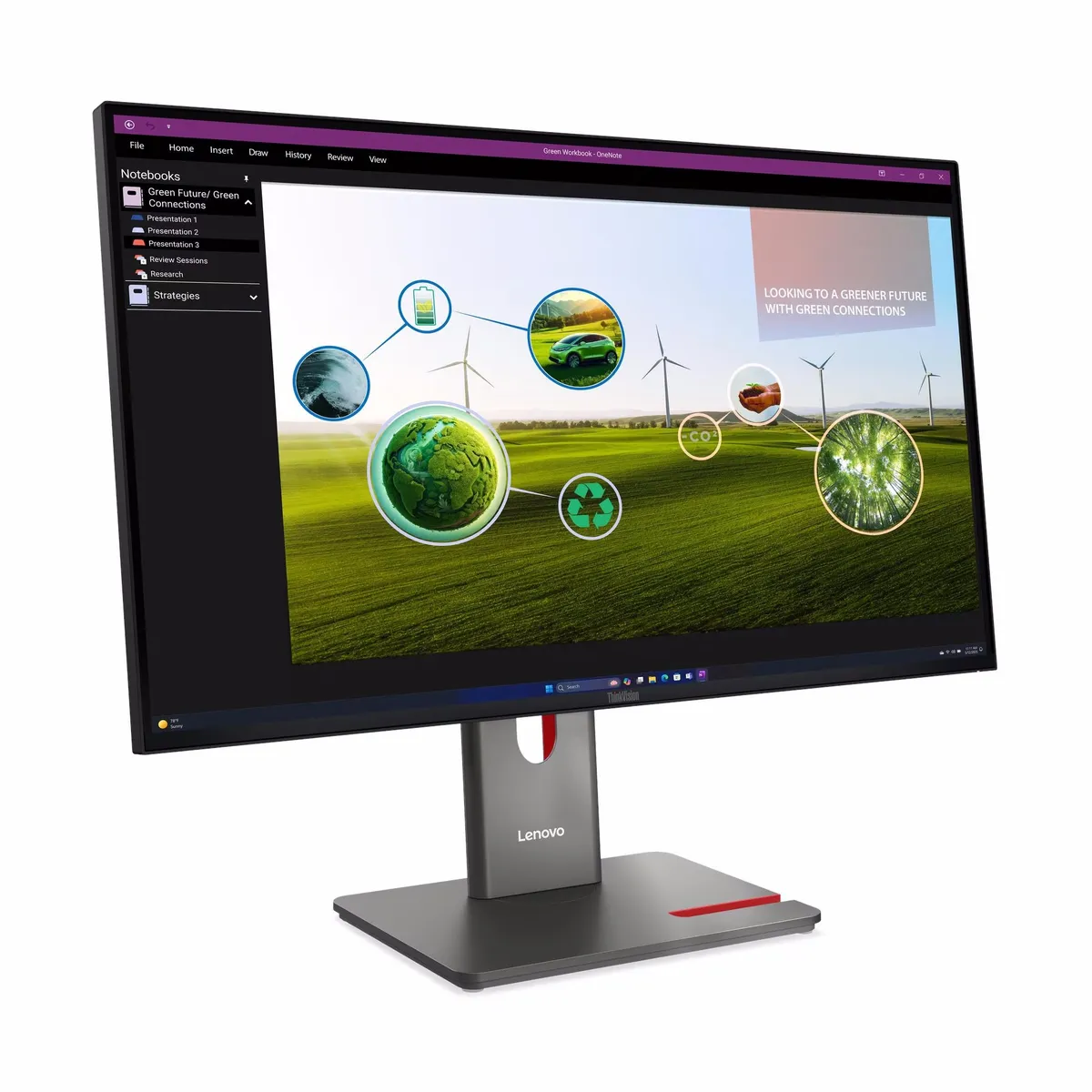 Монітор Lenovo 27" ThinkVision P27q-40 (64A7GAT6UA) IPS Black 120Hz - мініатюра 7