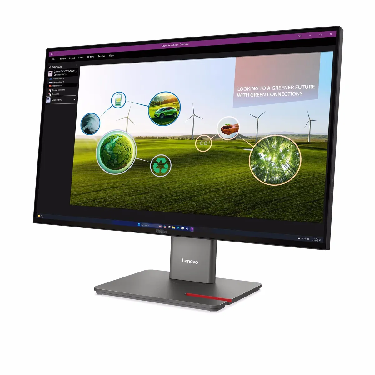 Монітор Lenovo 27" ThinkVision P27q-40 (64A7GAT6UA) IPS Black 120Hz - мініатюра 8