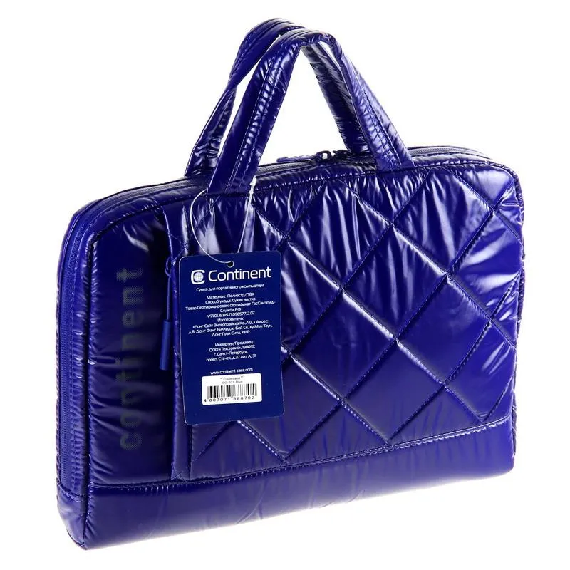 Сумка для ноутбука Continent CC-071 12" Blue - мініатюра 2