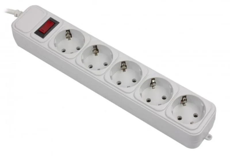 Фільтр живлення Gembird Power Cube 5 розеток 1,8м (SPG5-G-6G) сірий - зображення 1