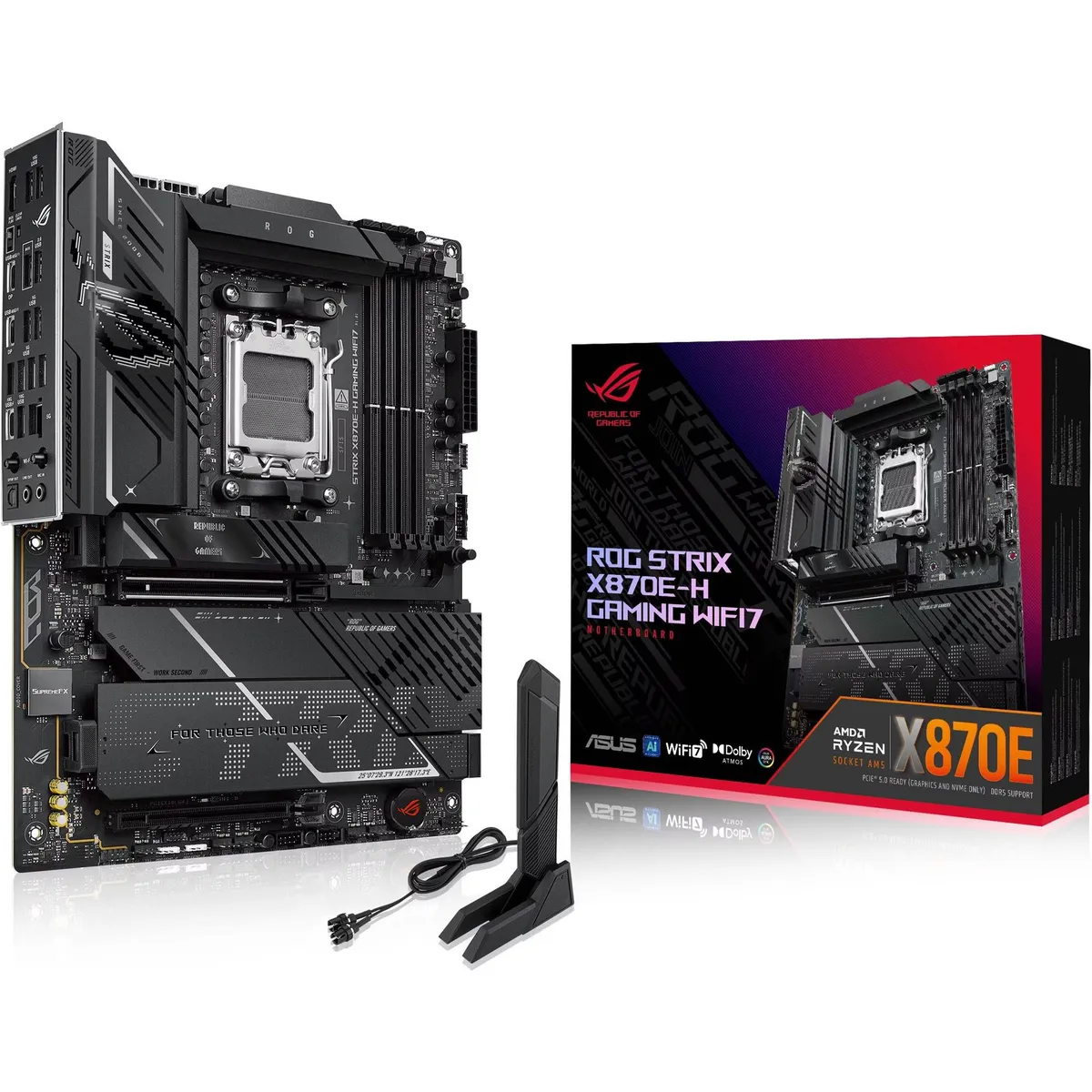 Материнська плата Asus ROG Strix X870E-H Gaming WiFi7 Socket AM5 - зображення 1