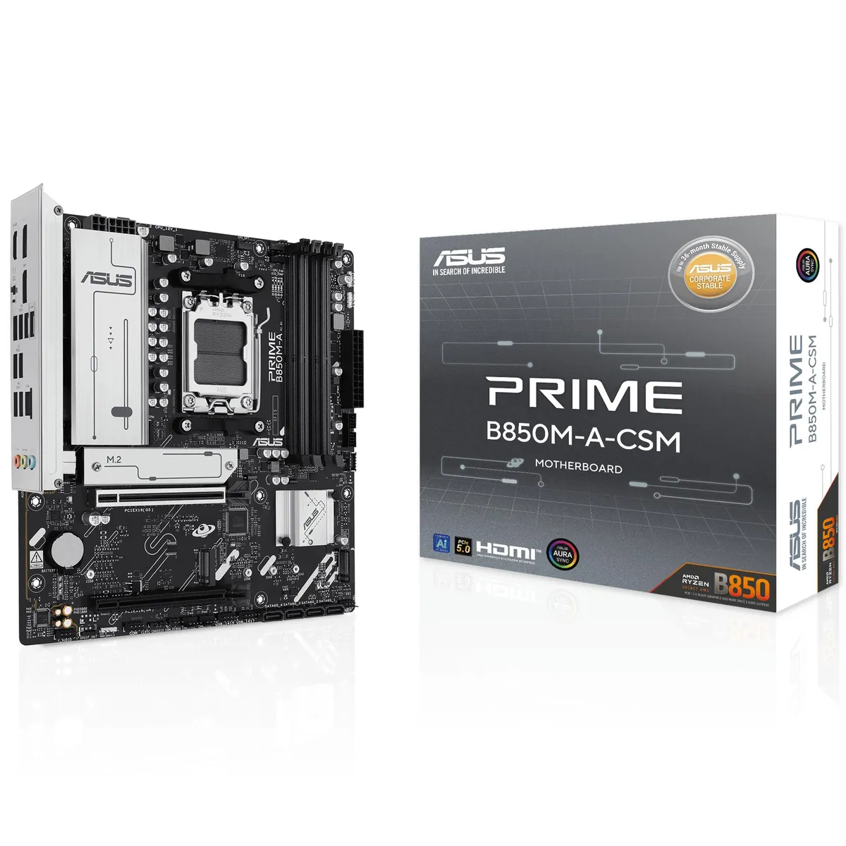 Материнська плата Asus Prime B850M-A-CSM Socket AM5 - зображення 1