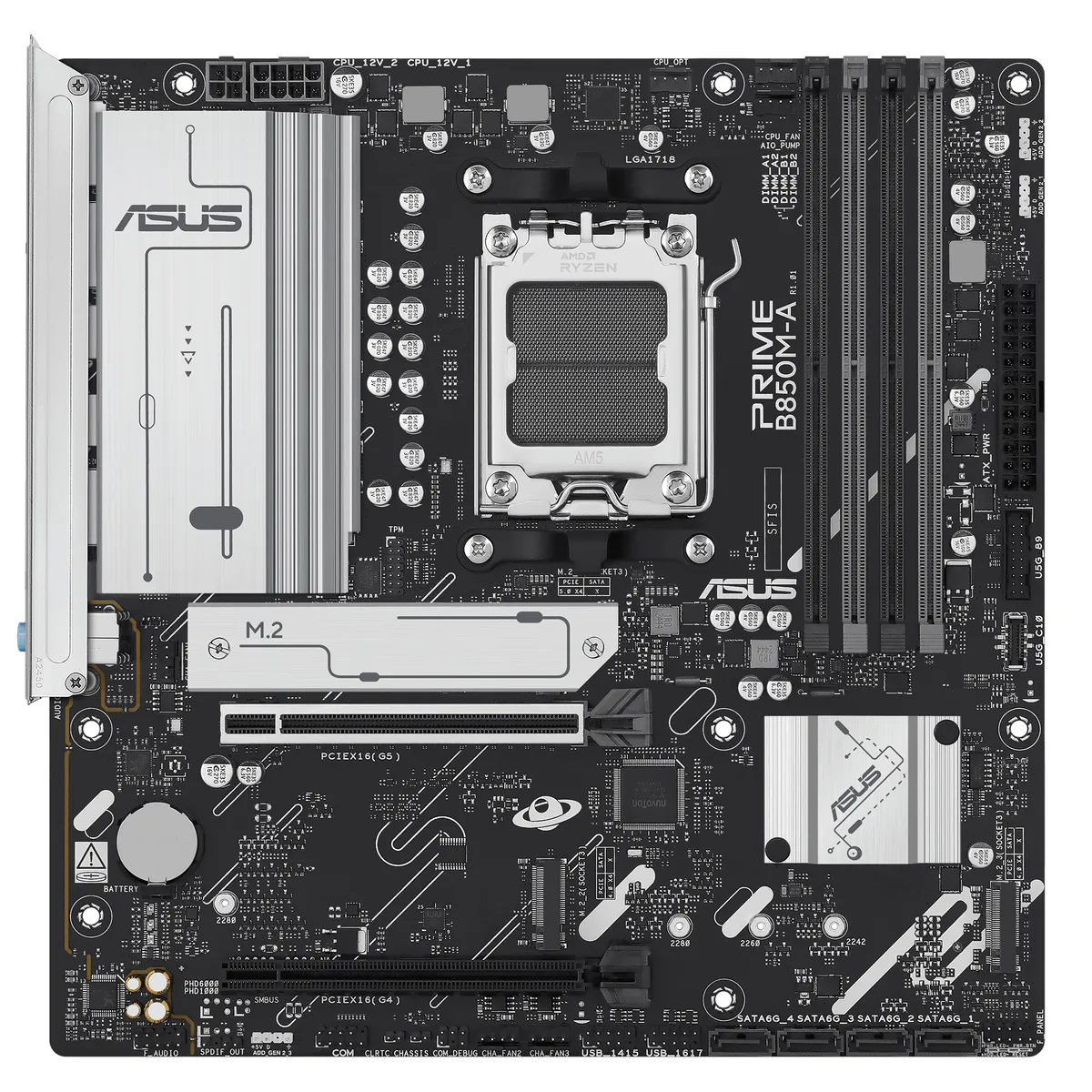 Материнська плата Asus Prime B850M-A-CSM Socket AM5 - мініатюра 2