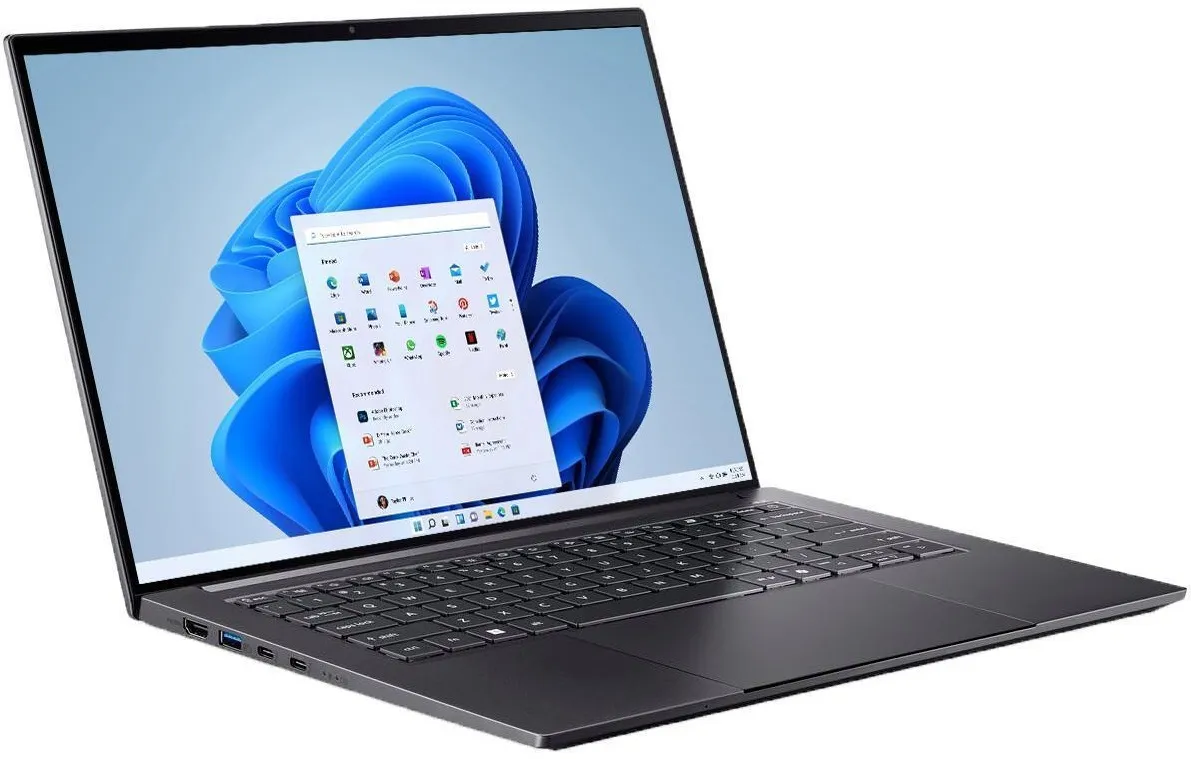 Ноутбук Acer Swift X 14 SFX14-73G-76Z3 (NX.J82EU.005) Gray - мініатюра 2