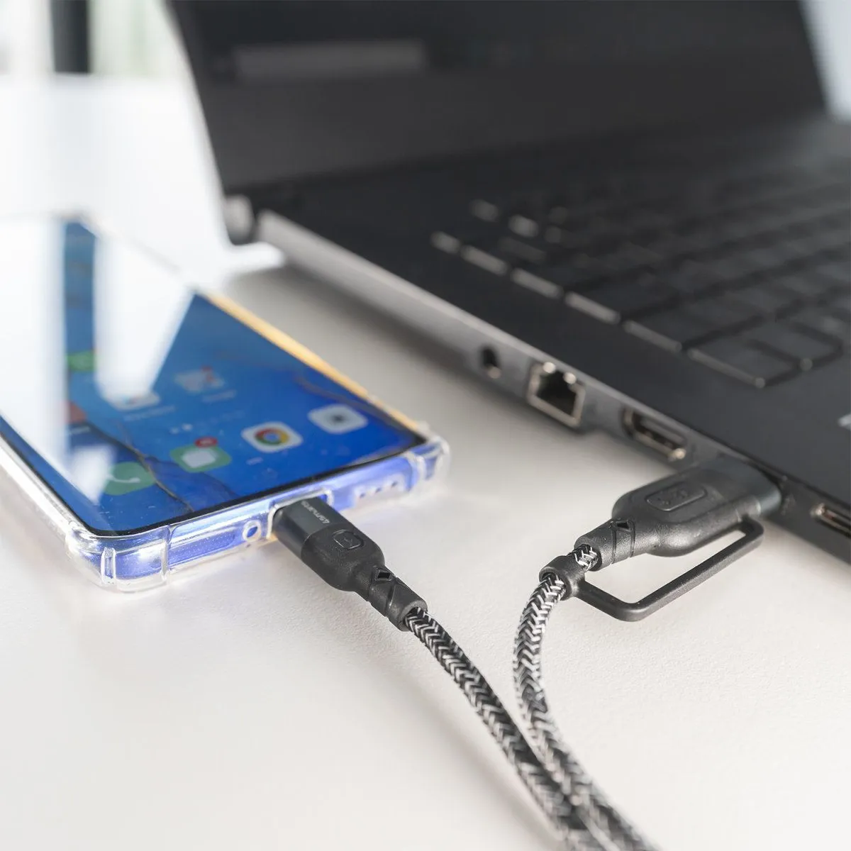 Кабель 4smarts 310 USB + USB Type-C - USB Type-C (M/M), 1.5 м, Black (4250774954856) - мініатюра 2