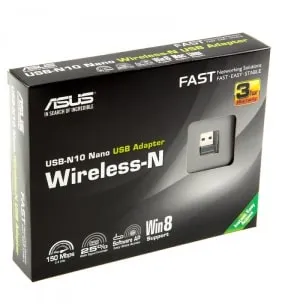 Бездротовий адаптер Asus USB-N10 Nano B1 (90IG05E0-MO0R00) - мініатюра 6