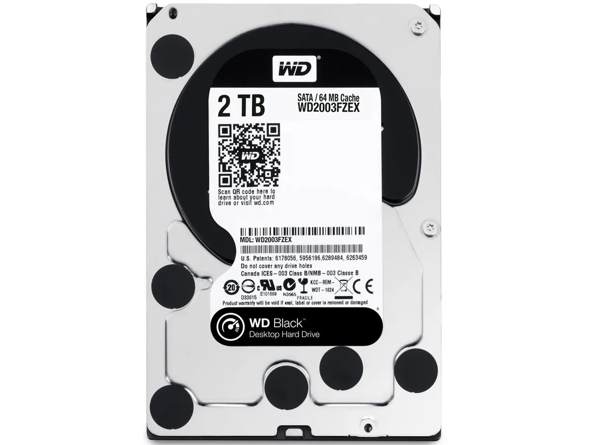 Накопичувач HDD SATA 2.0TB WD Black 7200rpm 64MB (WD2003FZEX) - зображення 1