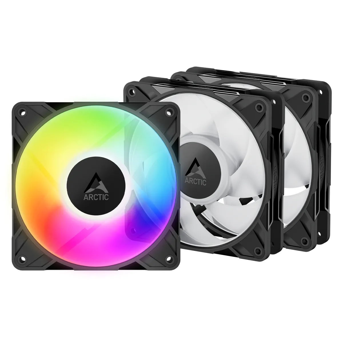 Вентилятор Arctic P12 Pro A-RGB Black - 3 Pack (ACFAN00310A) - зображення 1