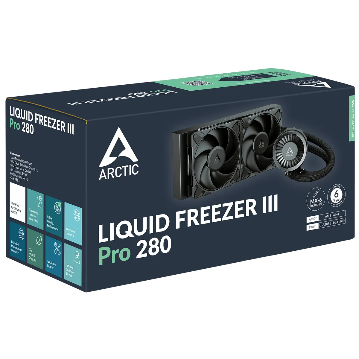 Система водяного охолодження Arctic Liquid Freezer III Pro 280 Black (ACFRE00179A) - мініатюра 6